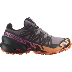 Dame - Hurtigsnøring Sportssko Salomon Speedcross 6 GTX W - Purple Moonscape/Black/Orange Bird of Paradise