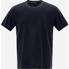Hernö Jersey Crepe T-shirt - Navy Blue
