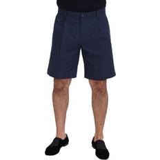 Dolce & Gabbana Blue Shorts Dolce & Gabbana Blue Chinos Cotton Stretch Casual Shorts IT52