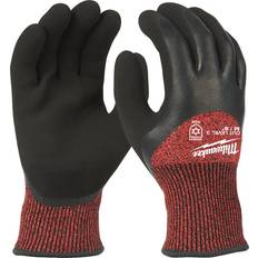 Milwaukee Arbeitshandschuhe Milwaukee Schutzhandschuhe, winterfeste Handschuhe Gröe Stufe 3-4932471348, Rot Schwarz