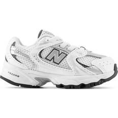 New Balance Textile Running Shoes New Balance Kid's 530 Bungee - White/Natural Indigo/Silver Metallic