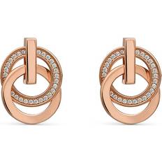 Jette Swing Earrings - Rose Gold/Transparent