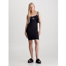 Calvin Klein M Kleider Calvin Klein Slim Monogram Dress Black