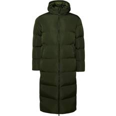 Superdry Men Coats Superdry Long Jacket Super Duvet Extra Long Quilted Coat - Vert