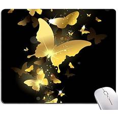 Gold Butterfly Mouse Pad