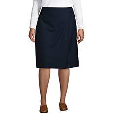 Lands' End Skirts Lands' End Uniform Aline Skirt Below The Knee Classic Navy Womens Regular