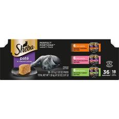 Sheba Wet Cat Food Pate Variety Pack, Savory Chicken, Delicate Turkey PORTIONS Twin