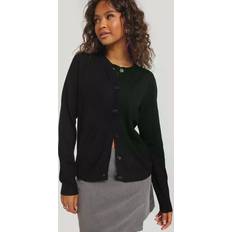 Viskose Trøjer Object Collectors Item Thess L/S Short Cardigan Black