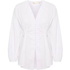 XS Bluser InWear HelveIW Blouse, Pure White Pasform: Feminine Fit