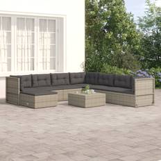 Utemöbler vidaXL dynor konstrotting Loungeset