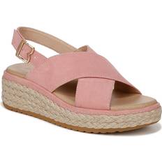 Women Heeled Sandals Dr. Scholl's Dr. Scholl's Ember Espadrille Wedge Sandal Women's Light Pink Sandals Espadrille Wedge