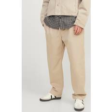 Jack & Jones Loose Fit Loose Fit Trousers Beige