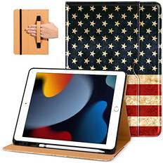 DTTO DTTO iPad 9th/8th/7th Generation 10.2 Inch Case 2021/2020/2019, Premium Business Folio Stand Cover