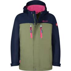 3in1 jacke Trollkids Kid's Bryggen 3in1 Jacket - Navy/Dusky Olive/Light Magenta