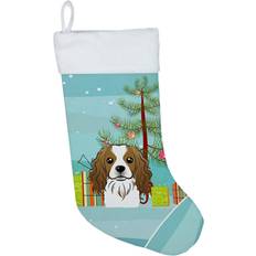 Multicolored Stockings Caroline's Treasures Carolines Treasures BB1596CS Christmas Tree Cavalier Spaniel Christmas Stocking