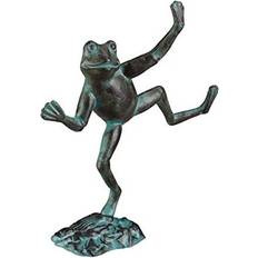 Relaxdays Garden Frog Figurine, Weatherproof, in-&