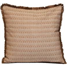 Parkland Collection Transitional Stripes Brown Square 24 x 24 Pillow Complete Decoration Pillows Brown (60.96x60.96cm)