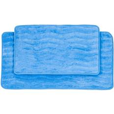 Casa Bathroom Accessories Casa Taupe BH 2 Piece Memory Foam Bath Mat Set