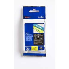 Brother PTouch 12 White on Black TZE335 Labelling Tape
