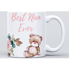 Panther Print Teddy Bear Best Nan Grandma Ever Mug