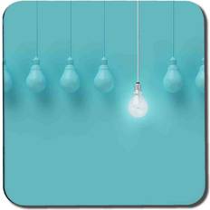 East Urban Home Blue Bulbs Coaster