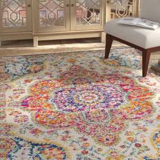 Mistana Neel Centerview Power Fuchsia/Mustard/White