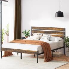 Walsunny Queen Bed Frame Rustic Vintage