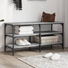 vidaXL Shoe Bench Grey Sonoma 100 x 38.5 x 49 cm