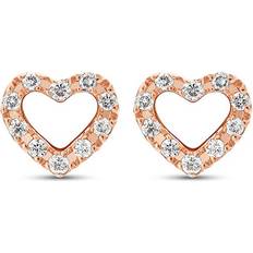 Christ Stud Earrings - Rose Gold/Transparent