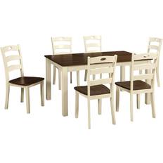 Ashley Brown Dining Sets Ashley Woodanville Brown Dining Set 36x60" 7