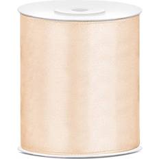 Bånd Satin Band Cream 100mm 25m