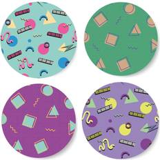 Decorsome 90's Funky Pattern Circle Coaster