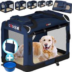 Cadoca Carrier Fabric Navy Blue XXL Foldable 90x60x66cm