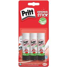 Pritt Glue Stick, Safe & Child-Friendly Craft Glue for Arts & Crafts Activities, 3x22 g Pritt Stick