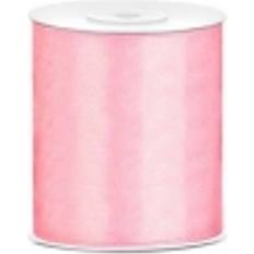 Satin Band Light Pink 100mm 25m