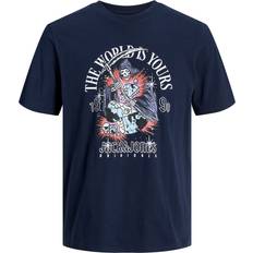 Jack & Jones Boy's Printed T-shirt - Blue/Sky Captain