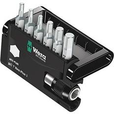 Wera 056168 Bit-Check Set 8040-6/Z Extra-tough for Drill,Drivers, Metal Jointing, Hex-Plus 7pc