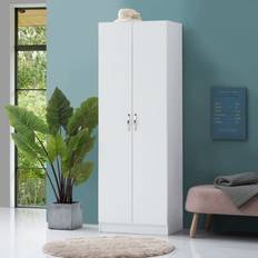 Essential 2 Door White Wardrobe 60x180cm