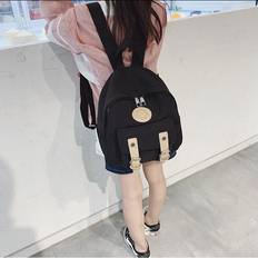 Kids Boy Girl Children Backpack Nursery Toddler Lunch School Bag Nylon Rucksack /BY Black