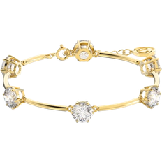 Swarovski Constella Round Cut Bracelet - Gold/Transparent