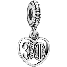 Pandora 30th Celebration Dangle Charm - Silver/Transparent