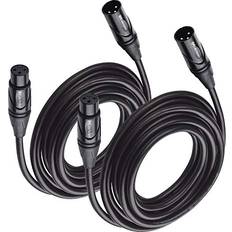 Cable Matters Matters 2-Pack Premium XLR to XLR 15 XLR