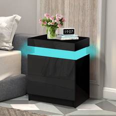 Metro Lane High Gloss Bedside Table