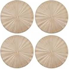 Gold Place Mats Mikasa 4-piece Round Pu Gold Placemat Set 38 cm Individuales