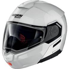 Nolan Motorcykeludstyr Nolan Flip-Up Hjelm N90-3 Classic N-COM, Metal Hvid