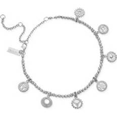 Braccialetti per caviglia ChloBo Sterling Silver Positive Vibes Anklet