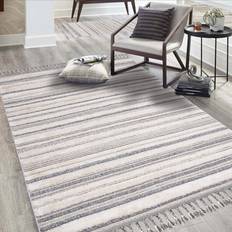 Carpet City Valencia Gulvtæppe 200 x 290 cm Grå-blå/creme Beige