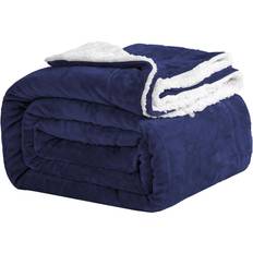 Microfiber Blankets Kono Navy, Single 130 Blankets Black