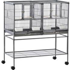 Pawhut Wide Large Metal Bird Cage