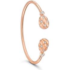 Faberge Treillage 18ct Rose Gold Multi-Coloured Open Set Bangle Gold